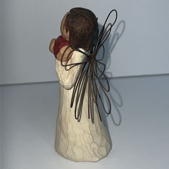Willow Tree "Angel of the Heart" Figurine 2000 Girl Wings Holding Red Heart - Picture 7 of 12